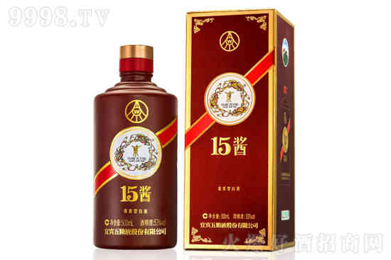 53°五粮液股份15酱限量版年份酱香型白酒500ml价格，多少钱？