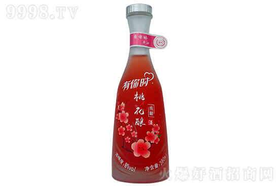 8°黄氏花果酒价格 有你时桃花酿酒 低度花果酒380ml价格，多少钱？