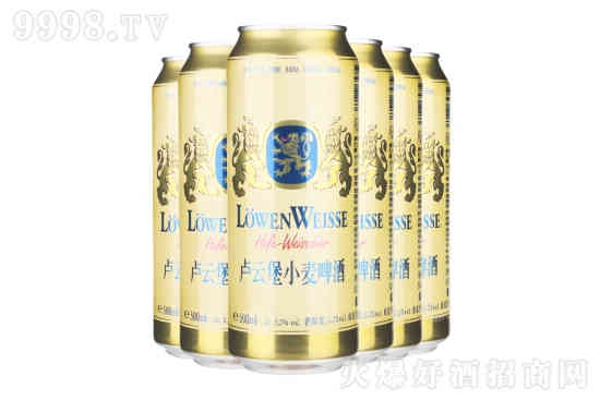 德国进口卢云堡小麦白啤酒纯麦啤酒整箱500ML×6听装