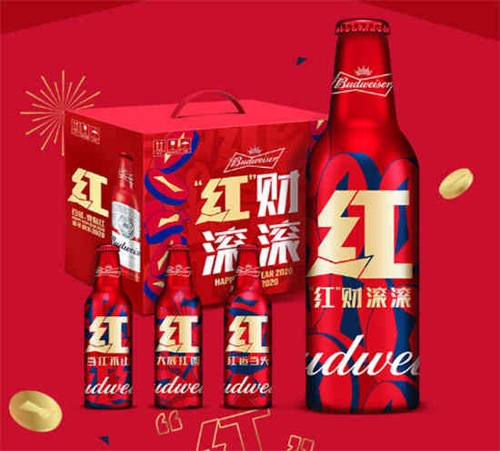 百威啤酒新年限量版红运铝瓶355ml价格，多少钱？