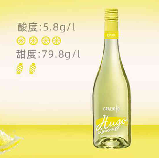 雷司虹颜（柠檬味）鸡尾酒德国进口多口味女生微醺酒750ML