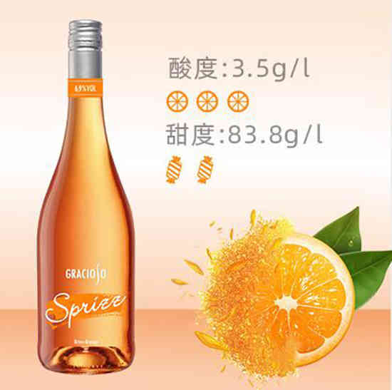 雷司虹颜（橙味）鸡尾酒德国进口多口味女生微醺酒750ML