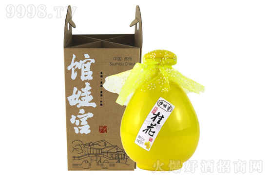 苏州桥·馆娃宫桂花酒 6度500ml 复古坛子江南味道花果酒价格，多少钱？